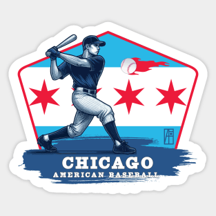 USA - American BASEBALL - Chicago - Baseball - Chicago baseball Sticker